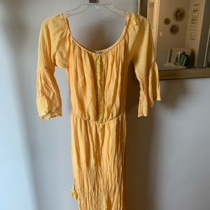 Yellow maxi dress from fashion nova